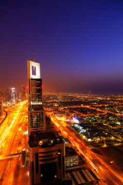 Dubai manzarası, gece
