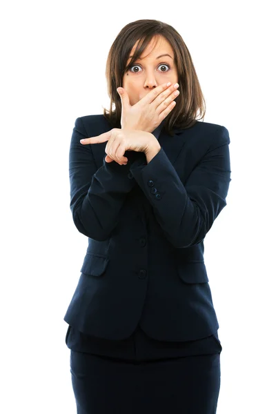 Young Businesswoman pointing — Stock Photo, Image