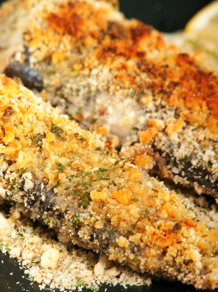 Pesce fritto al forno croccante — Foto Stock