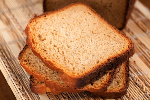 Homemade bread slices — Stock Photo, Image