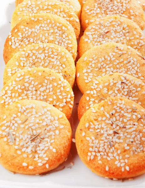 Zelfgemaakte Susame cookies — Stockfoto
