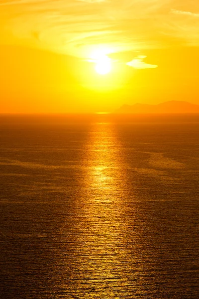 Puesta de sol en Oia, Santorini — Foto de Stock