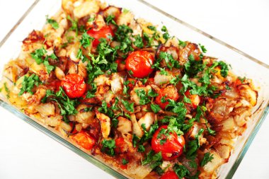 Ev yapımı somon güveç