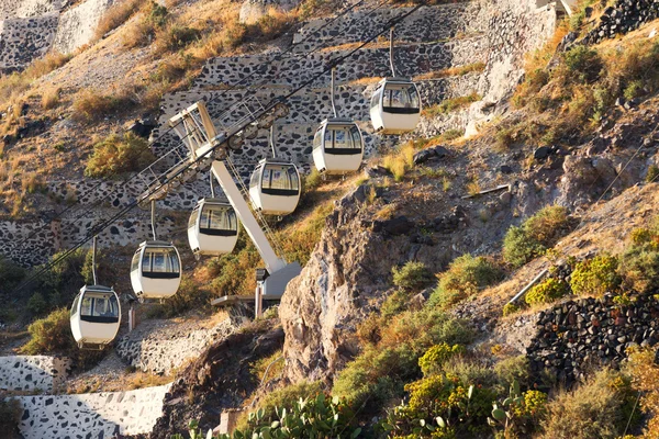 Lanovka ve Fiře, Santorini — Stock fotografie