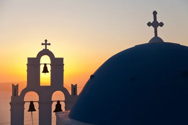 Iglesia famosa en Fira — Foto de Stock