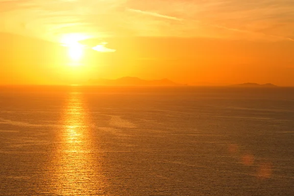 Apus de soare în Oia, Santorini — Fotografie, imagine de stoc