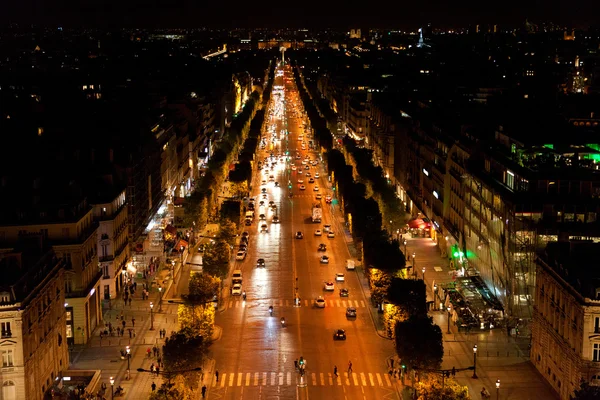 Paříž od arc de triomphe — Stock fotografie