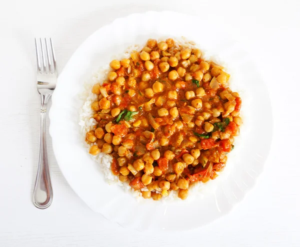 Channa Masala close-up — Fotografia de Stock