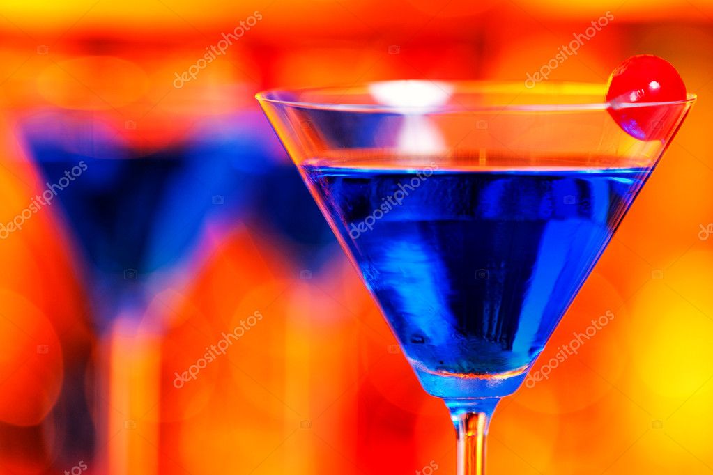 Blue Martini Cocktails Stock Photo by ©ivanmateev 62438611