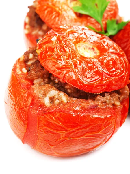 Stuffed tomato with meat — Stock Photo, Image