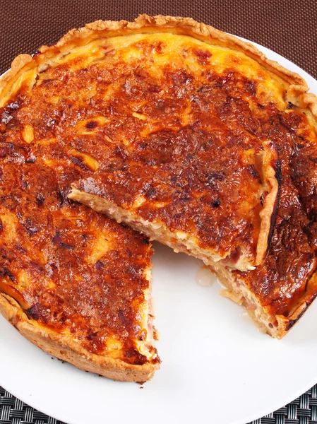 French meal Quiche — Stock Photo, Image