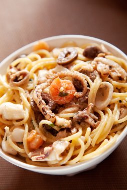 Makarna koleksiyonu - deniz mahsulleri spagetti