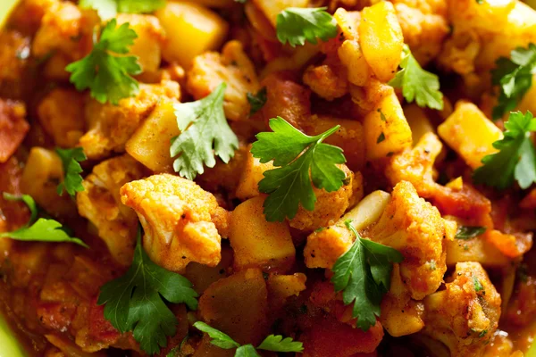 Gobi Aloo Indian curry dish — Stock Photo, Image