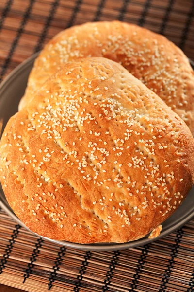 Pão marokan com gergelim — Fotografia de Stock