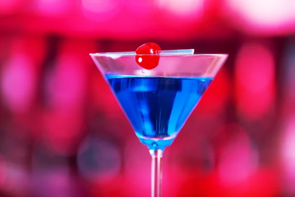 Blue Martini cocktail — Stock Photo, Image