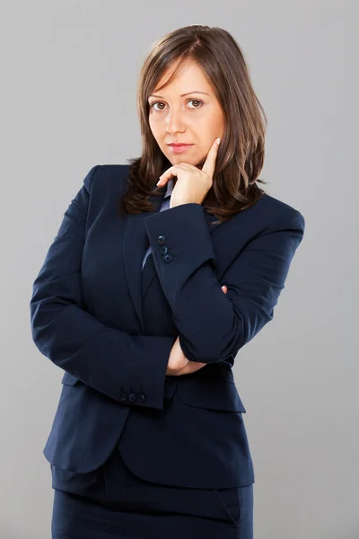 Zakenvrouw denken — Stockfoto