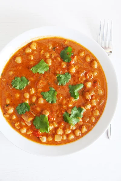 Channa Masala sobre arroz — Foto de Stock