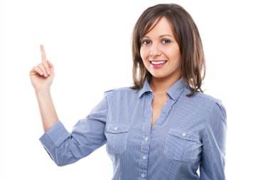 parmak ile işaret işkadını