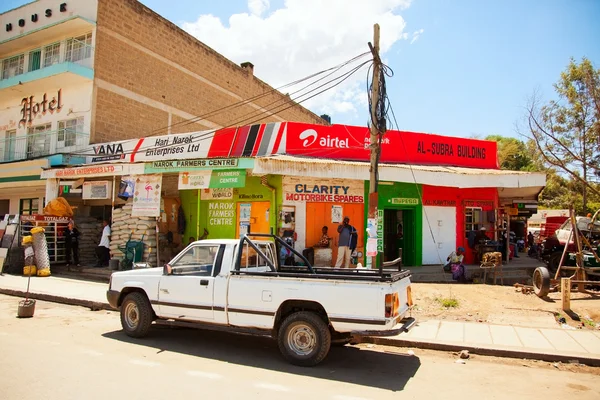 Kenyan lifestyle - local streets — Stock Photo, Image