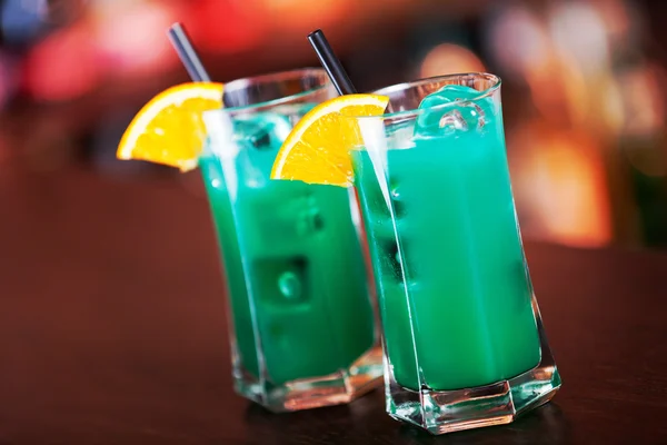 Cocktails de mer bleu profond — Photo