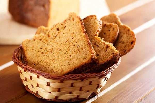 Slices of homemade bread — Stock Photo, Image