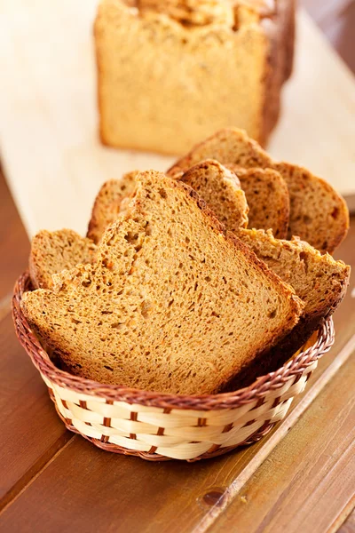 Slices of homemade bread — Stock Photo, Image
