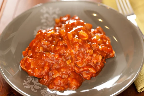 Veal tongue stew — Stock Photo, Image