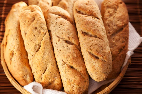 Fresh homemade baguettes — Stock Photo, Image