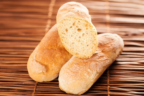 Fresh homemade baguettes — Stock Photo, Image