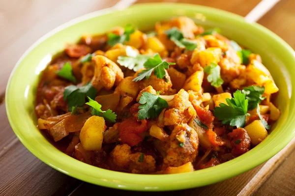 Gobi Aloo plato de curry indio —  Fotos de Stock