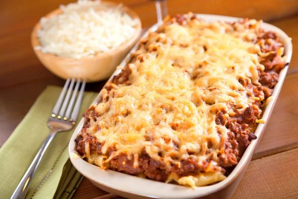 Macarrones al horno Boloñés —  Fotos de Stock