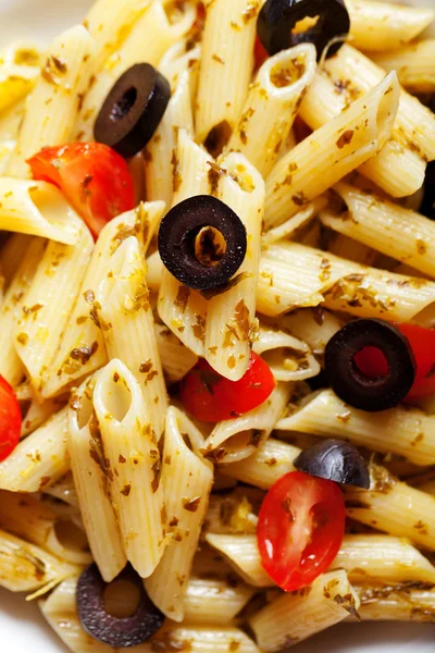 Penne with cherry tomatoes — Stock Photo, Image