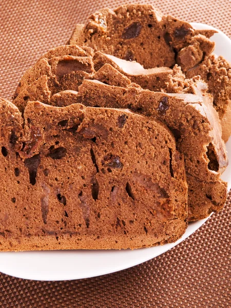 Pan de chocolate con pasas — Foto de Stock