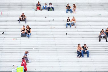 İnsanlar La Defense, Paris