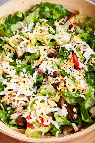 Verse groene salade met cheddar — Stockfoto