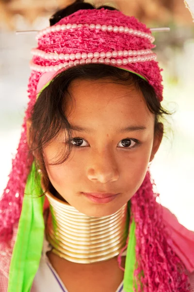 Young long-neck woman — Stock Photo, Image