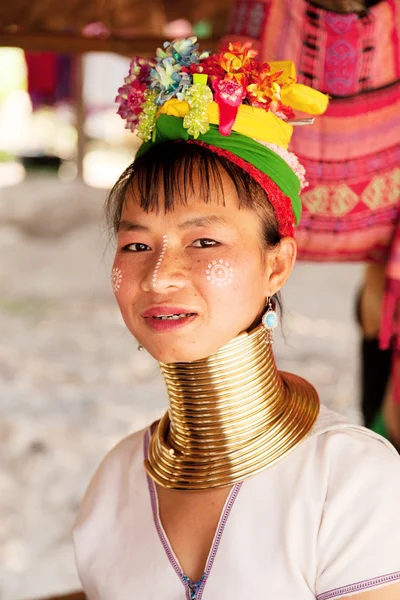 Young long-neck woman — Stock Photo, Image