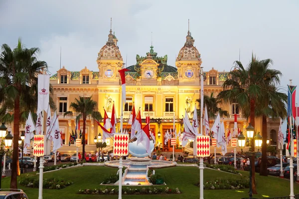 Monte Carlo casino al atardecer — Foto de Stock