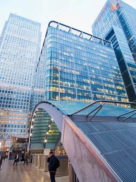 Canary Wharf tunnelbanestation, London — Stockfoto