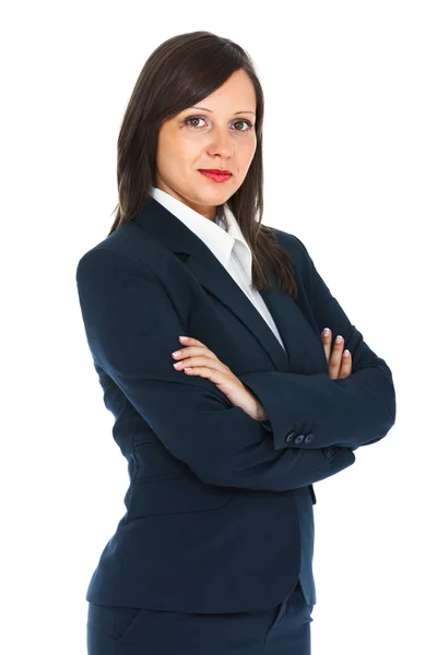 Businesswoman with arms crossed — Stock Photo, Image