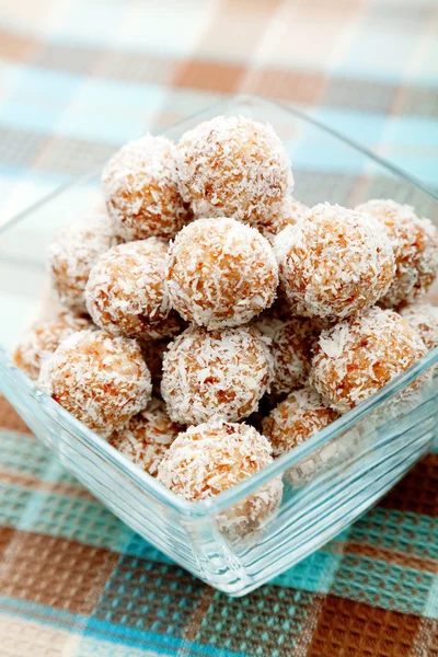 Homemade coconut candies — Stock Photo, Image