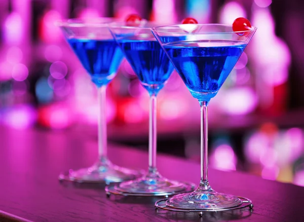 Colecția de cocktail-uri - Blue Martini — Fotografie, imagine de stoc