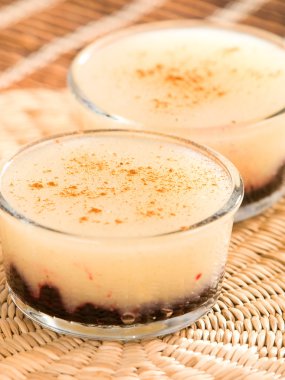 Puding ile yaban mersini reçeli