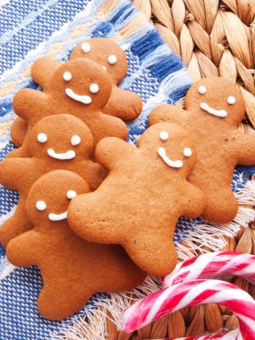 Christmas Gingerbread men clipart