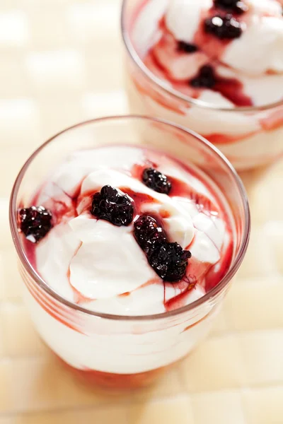 Mascarpone krém, Szeder — Stock Fotó