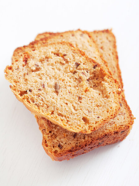 Homemade bread close-up