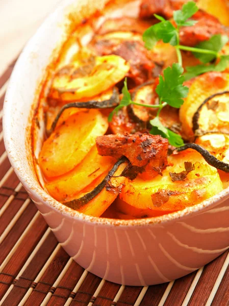 Potato and zucchini casserole — Stock Photo, Image