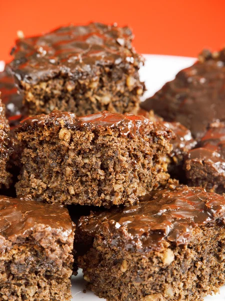 Chocolate cake close-up — Stock Photo, Image