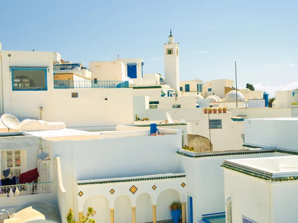 Városkép Sidi Bou Said, Tunézia — Stock Fotó