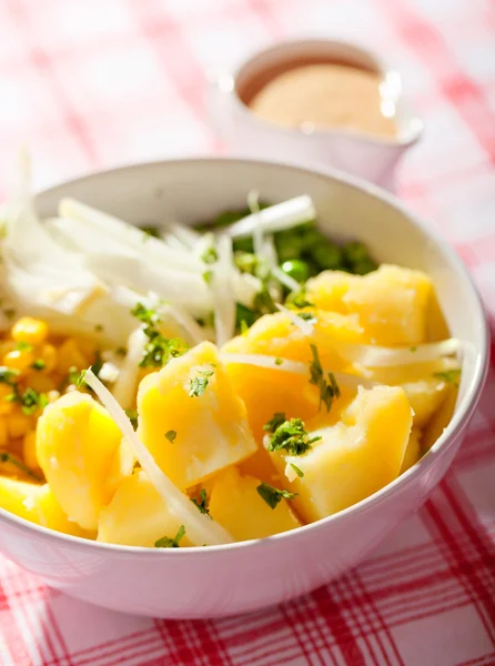 Salada de batata com cebola — Fotografia de Stock